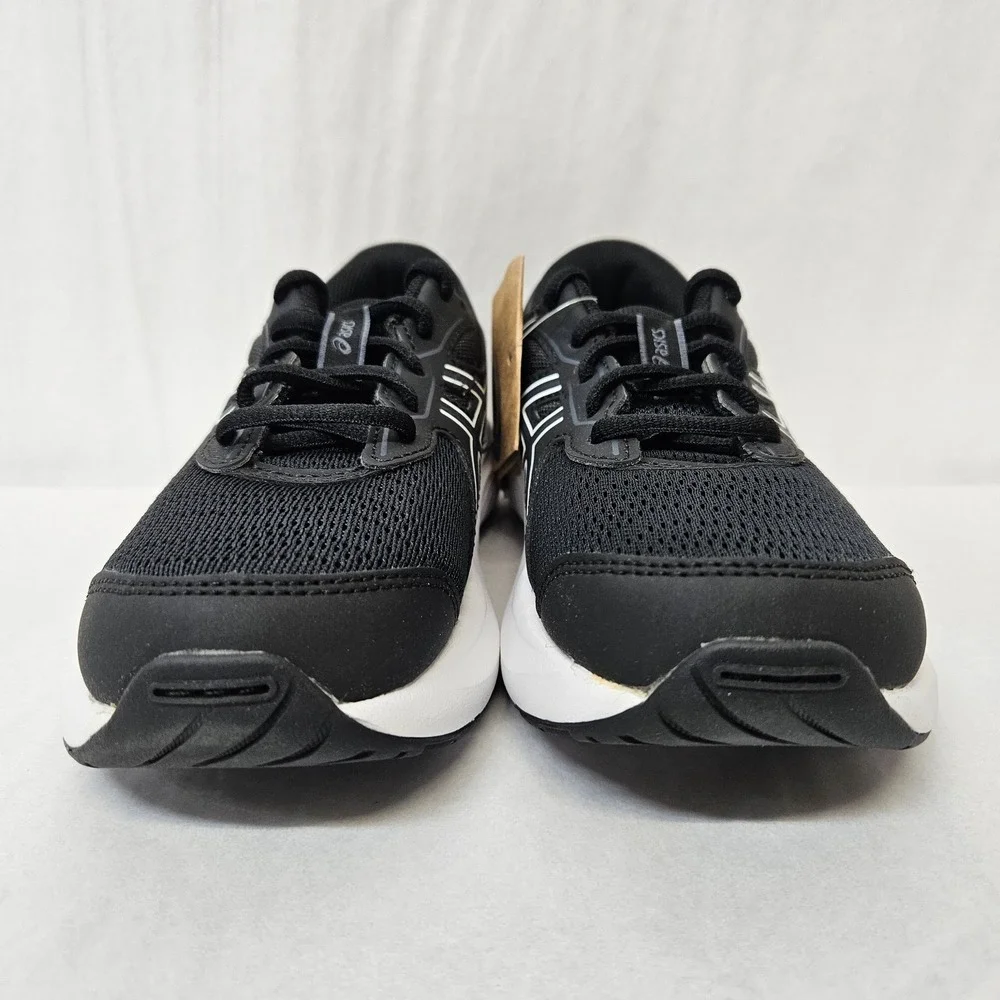 Asics Contend 9 GS Running Shoes 1014A337-002 Black White Kids Size 1.5
